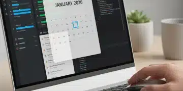 Time-Sensitive Software Reviews: Leveraging January 2026 Data to Optimize Your Tech Stack Before Q2 Laptop screen showing January 2026 calendar and software review data.
